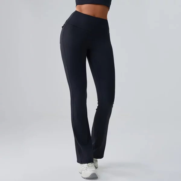 Sport Bell-bottoms Women Yoga Pants Workout Flared Yoga Pants High Waist Wide Leg Pants Push Up Woman Tight Fitness Gym Leggings