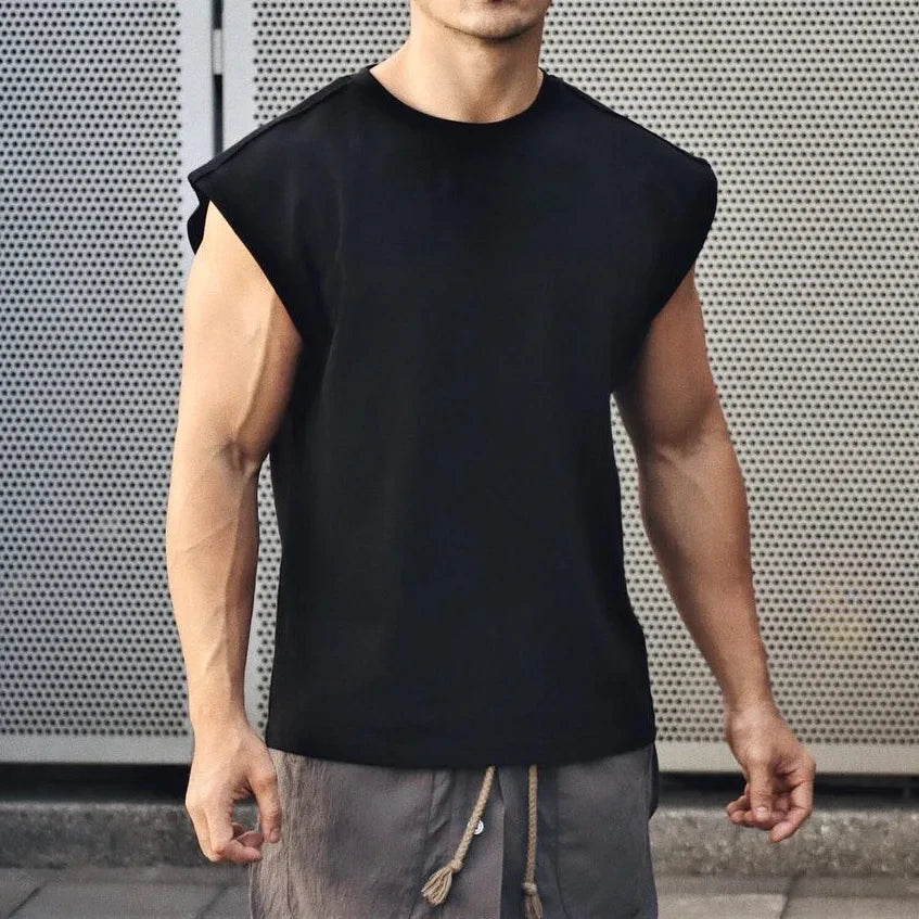 Sport T-shirt Bodybuilding Slim Shirts Sleeveless Tank Tops Gym Workout Shirt Men Sportwear Loose