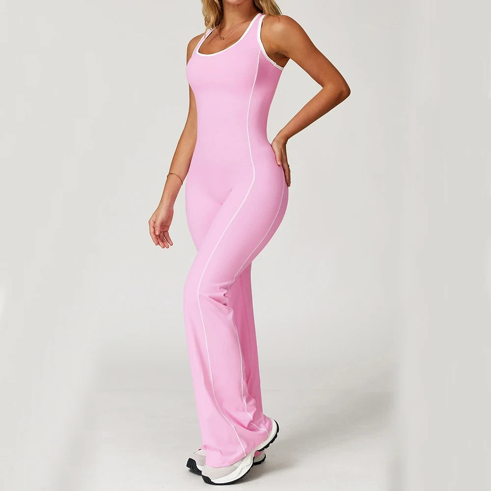 Women Bodysuits Sport Set Fitness Jumpsuit Backless Bodysuit Yoga Suit Women's Gym PushUp Workout Clothes Romper Sportswear