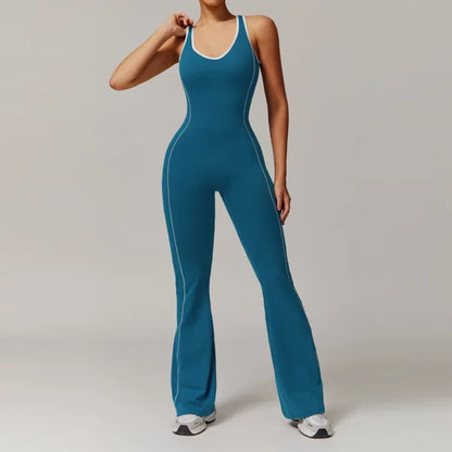 Women Bodysuits Sport Set Fitness Jumpsuit Backless Bodysuit Yoga Suit Women's Gym PushUp Workout Clothes Romper Sportswear