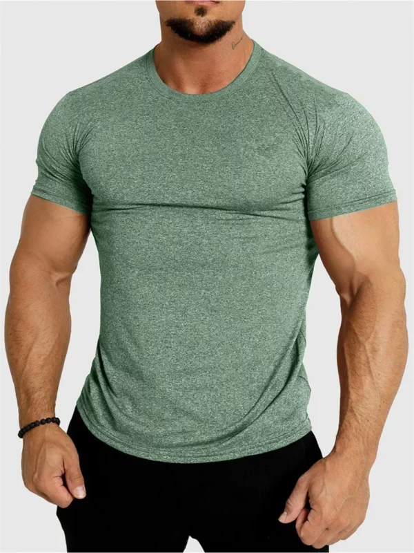 Sports T-shirt Quick Drying Fitness Sportswear Short Sleeve - Image 5