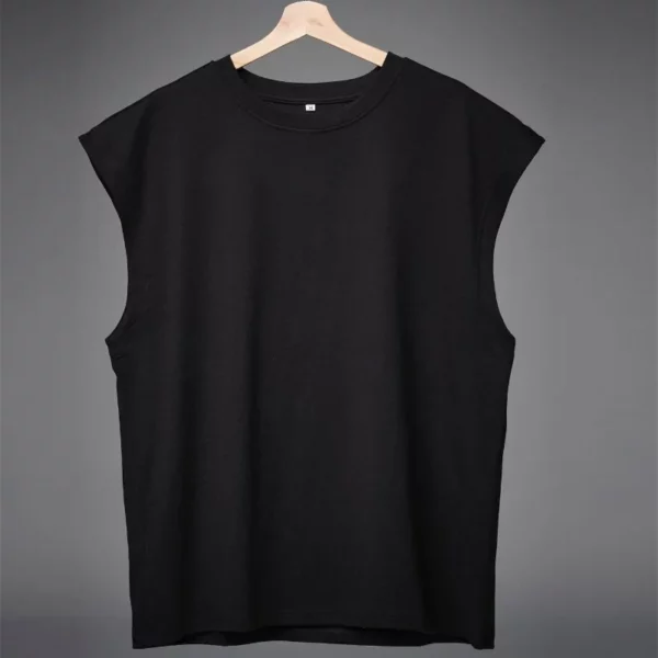 Sport T-shirt Bodybuilding Slim Shirts Sleeveless Tank Tops Gym Workout Shirt Men Sportwear Loose - Image 3