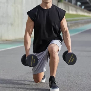 Sport T-shirt Bodybuilding Slim Shirts Sleeveless Tank Tops Gym Workout Shirt Men Sportwear Loose