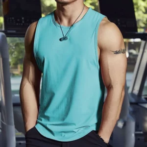 Quick Dry Sports Tank Top Men's Sleeveless Tank Top Running Training Basketball Loose Fit Tank Top