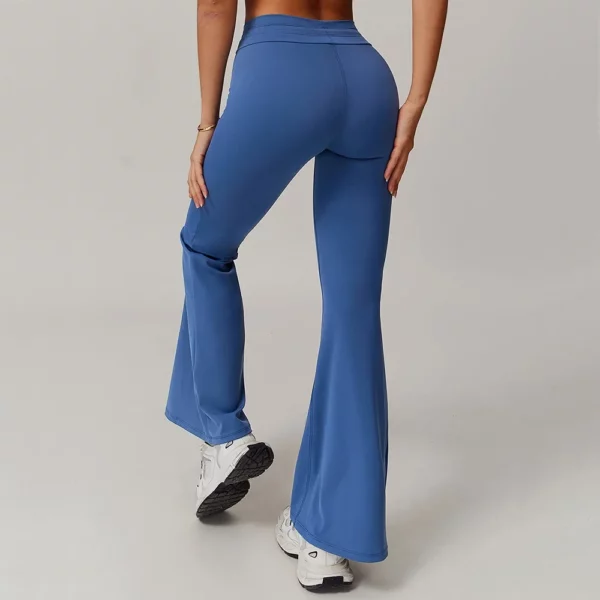 Yoga Pants Sport Leggings Women Bell-bottoms High Waist Wide Leg Pants Push Up Woman Tights Fitness Workout Legging Gym Clothing - Image 2