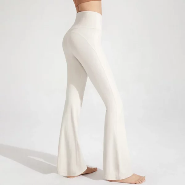 Naked High Waisted Waist Cinching Hip Lifting Fitness Exercise Elastic Bell Bottom Pants Women Casual Outdoor Running Yoga Pants - Image 5