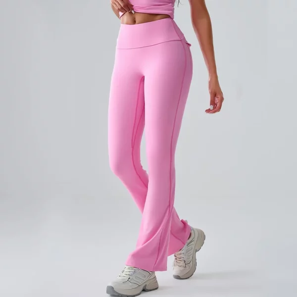 Sport Bell-bottoms Women Yoga Pants Workout Flared Yoga Pants High Waist Wide Leg Pants Push Up Woman Tight Fitness Gym Leggings - Image 3
