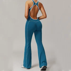 Women Bodysuits Sport Set Fitness Jumpsuit Backless Bodysuit Yoga Suit Women's Gym PushUp Workout Clothes Romper Sportswear
