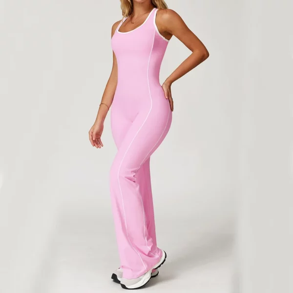 Women Bodysuits Sport Set Fitness Jumpsuit Backless Bodysuit Yoga Suit Women's Gym PushUp Workout Clothes Romper Sportswear - Image 2