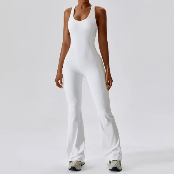 Solid Yoga Jumpsuit One Piece Outfit Fitness Bodysuit Workout Clothes for Women Sportwear Women Buttock lifting Set Activewear - Image 10