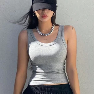 Camisole Tank Soft Top For Women Outfits Tank Top Knitted Bottom Shirt And Sleeveless Top For Outerwear