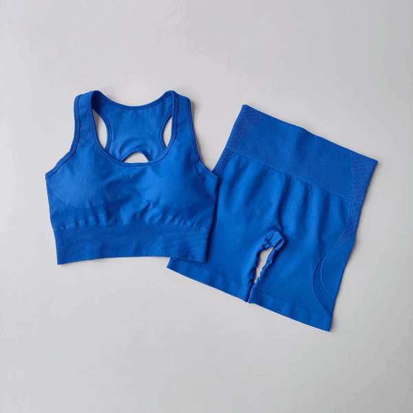 Women's Seamless Yoga Set Sport Bra High Waist Sports Shorts Gym Fitness Sleeveless Workout Suit Sporstwear - Image 9