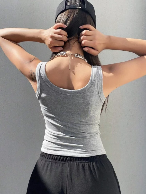 Camisole Tank Soft Top For Women Outfits Tank Top Knitted Bottom Shirt And Sleeveless Top For Outerwear - Image 2