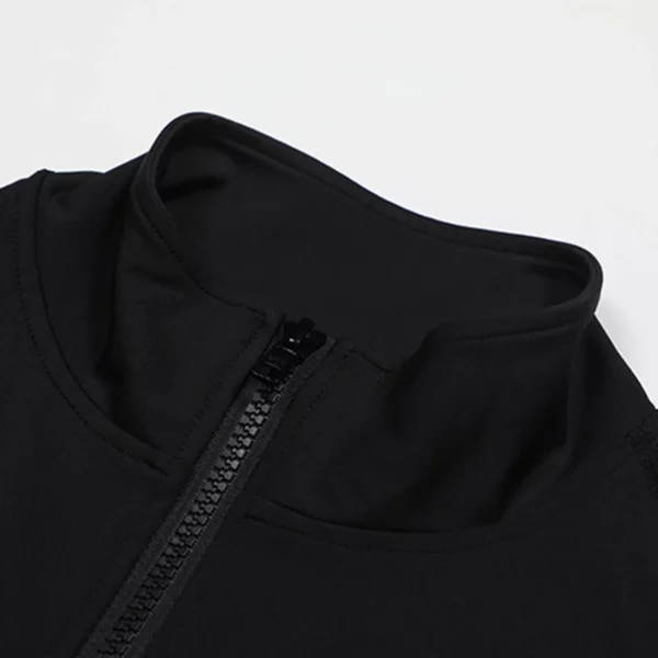 Women Sleeveless Athletic Tank Tops Shirts Full Zip Up T Shirt Slim Fit Yoga Running Sports Tee Shirts Sleeveless Blouse Camisas - Image 5